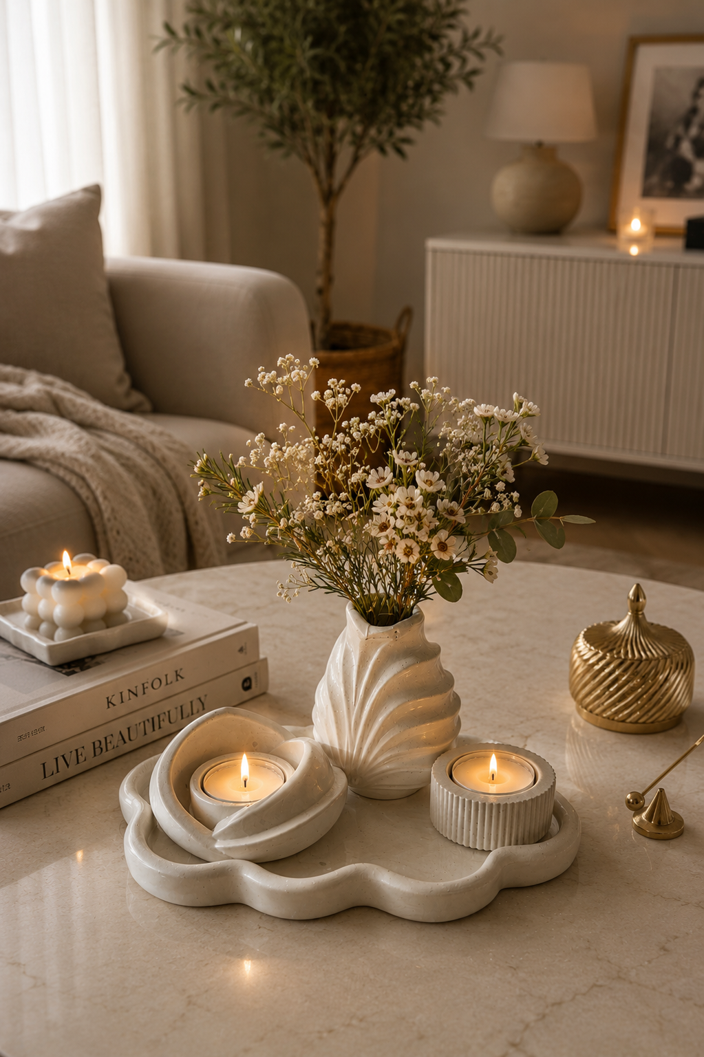 Üçlü dekoratif set